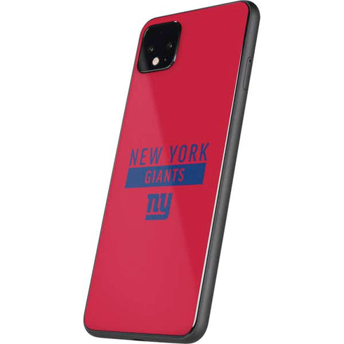 NFL New York Giants Red Performance Series Google Pixel 4 XL Skin